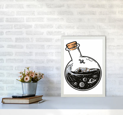Good Day For A Swim Art Print by Jason Stanley A3 Oak Frame