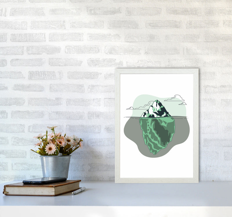 Iceberg Right Ahead Art Print by Jason Stanley A3 Oak Frame
