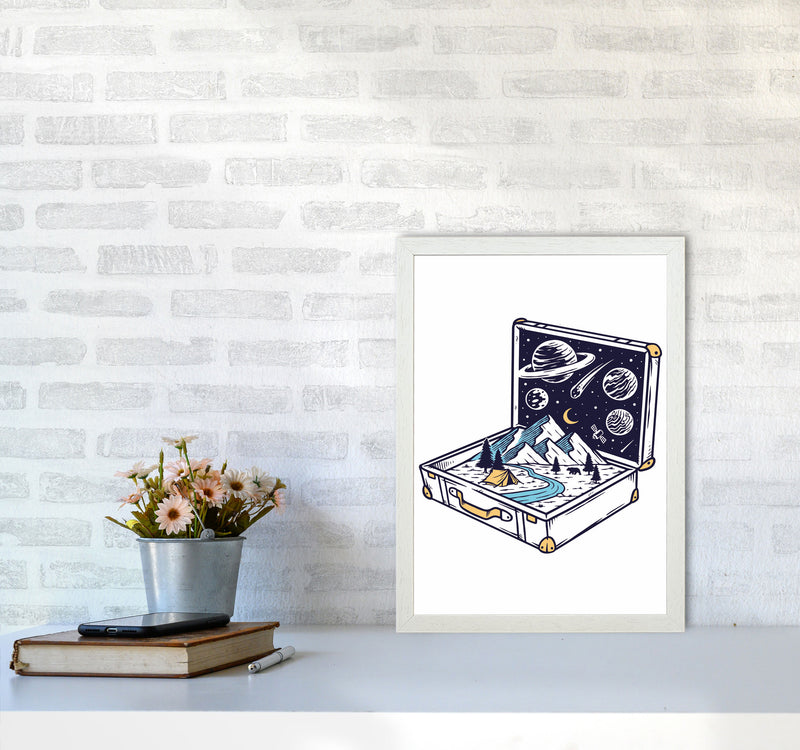 Carry On Carry All Art Print by Jason Stanley A3 Oak Frame