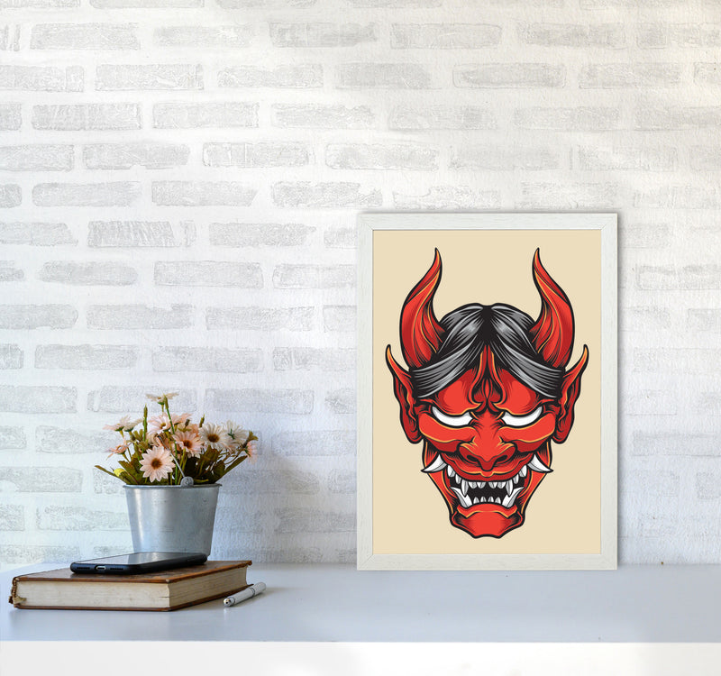 Japanese Folklore Art Print by Jason Stanley A3 Oak Frame