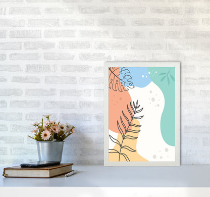 Abstract Leaves II Art Print by Jason Stanley A3 Oak Frame