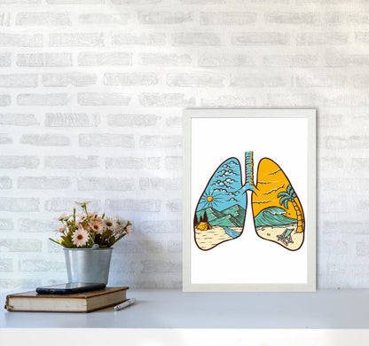Breathe It All In Art Print by Jason Stanley A3 Oak Frame