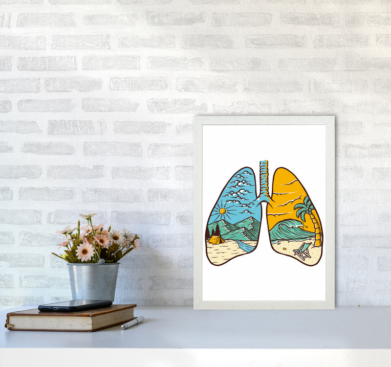 Breathe It All In Art Print by Jason Stanley A3 Oak Frame