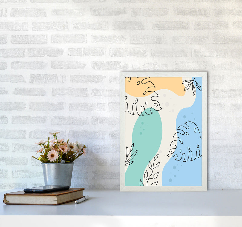 Abstract Leaves I Art Print by Jason Stanley A3 Oak Frame