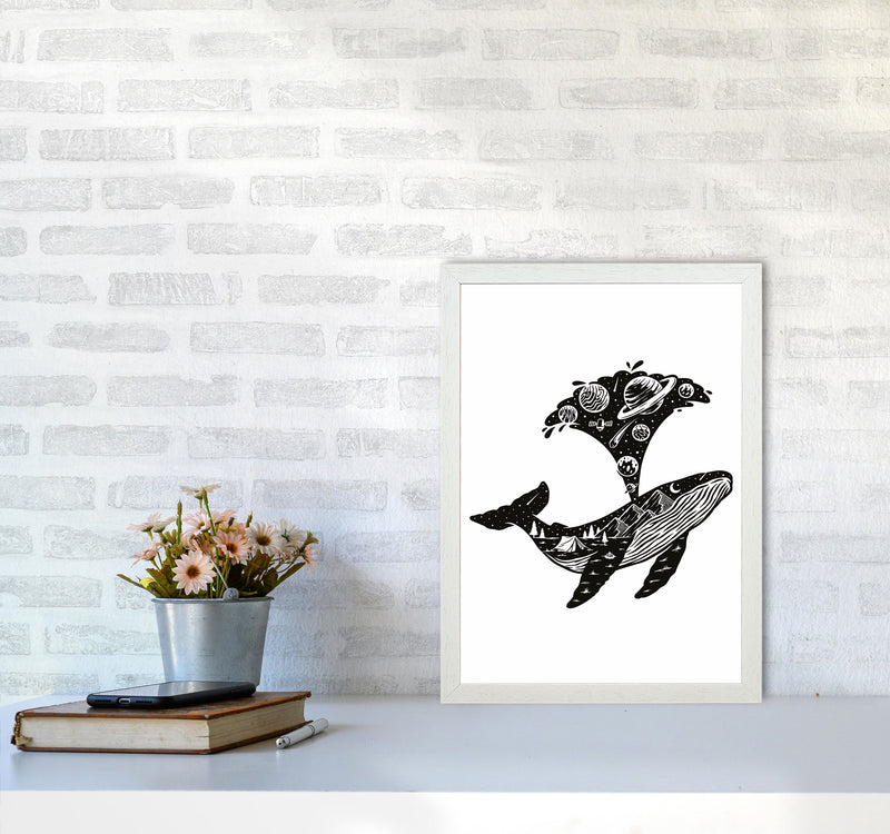 Humpback Universe Art Print by Jason Stanley A3 Oak Frame
