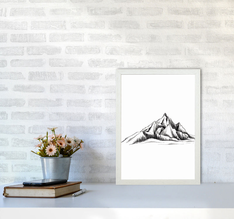 To The Mountains Art Print by Jason Stanley A3 Oak Frame