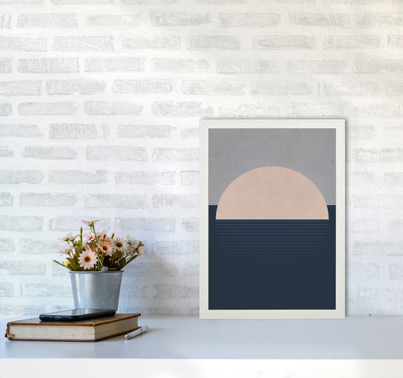 Minimal Vibes 2 Art Print by Jason Stanley A3 Oak Frame