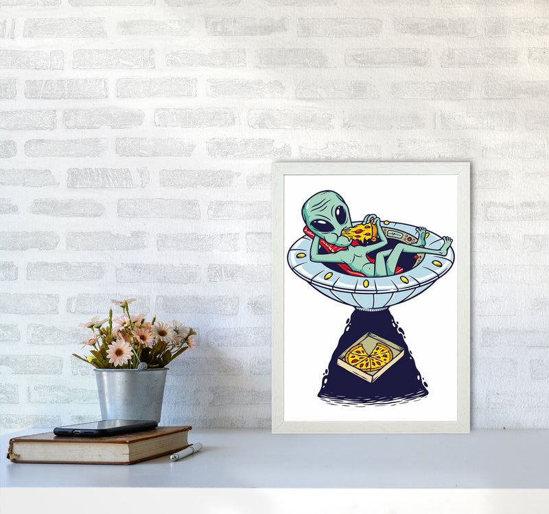 Delivery Please Art Print by Jason Stanley A3 Oak Frame