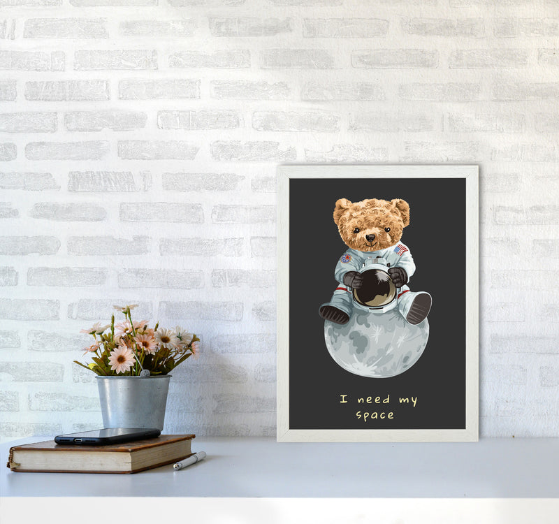 I Need My Space Art Print by Jason Stanley A3 Oak Frame