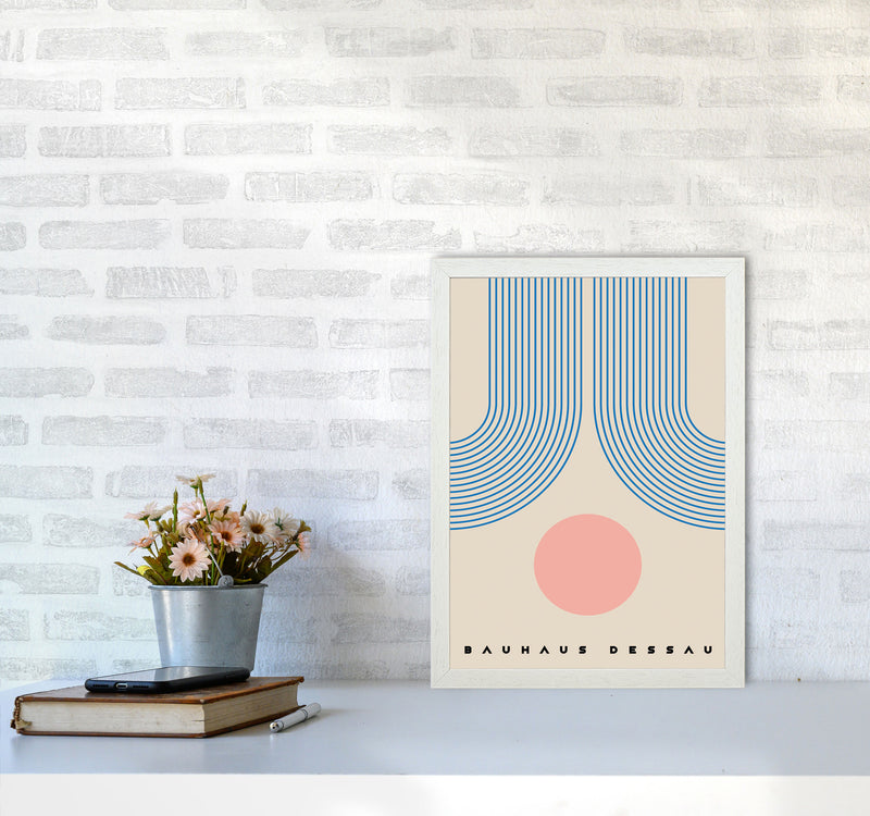 Bauhaus Design Art Print by Jason Stanley A3 Oak Frame