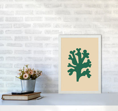 Cutout Seaweed Art Print by Jason Stanley A3 Oak Frame