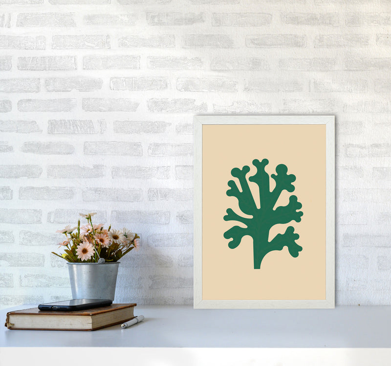 Cutout Seaweed Art Print by Jason Stanley A3 Oak Frame