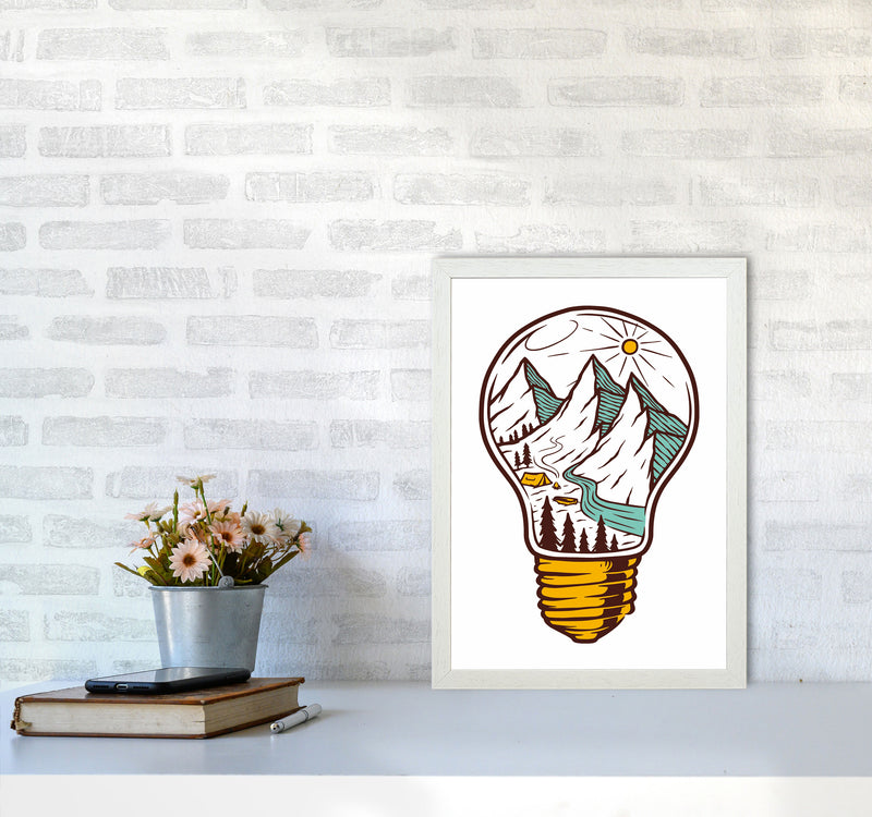 I Have An Idea Art Print by Jason Stanley A3 Oak Frame