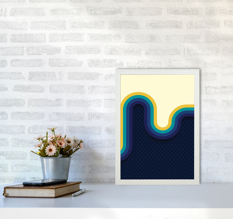 Melty Vibes II Art Print by Jason Stanley A3 Oak Frame