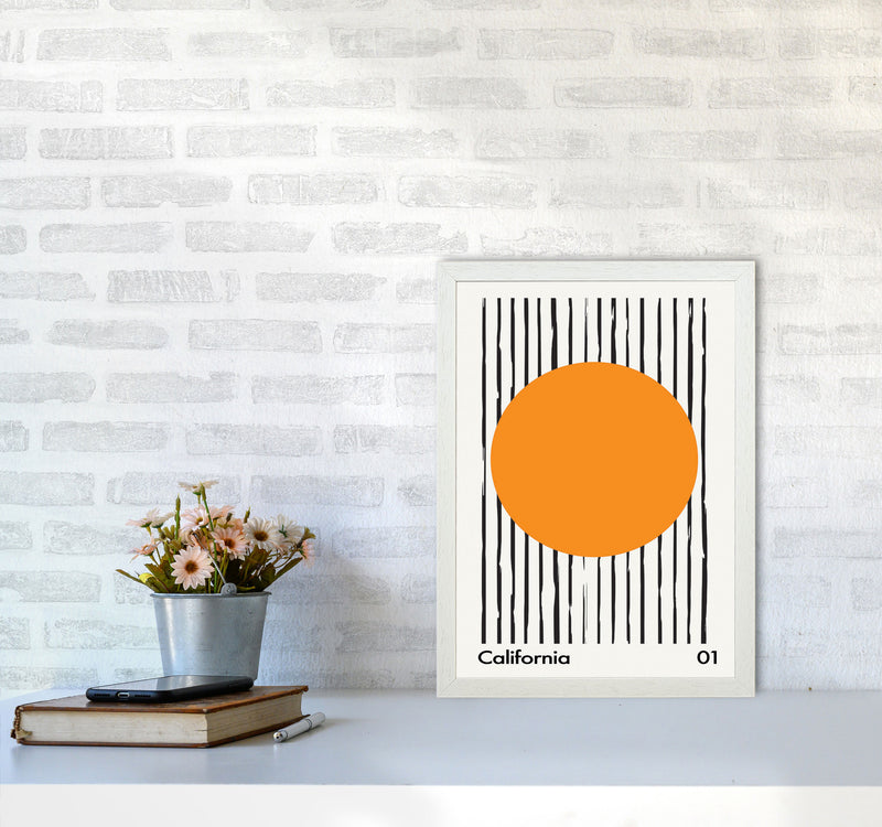 California 01 Art Print by Jason Stanley A3 Oak Frame