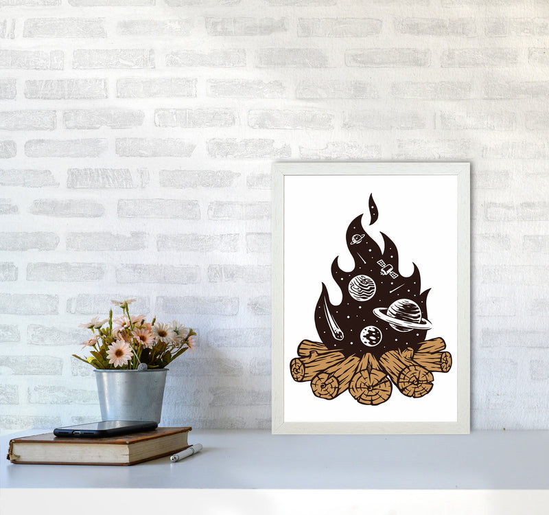 Mystical Fire Art Print by Jason Stanley A3 Oak Frame