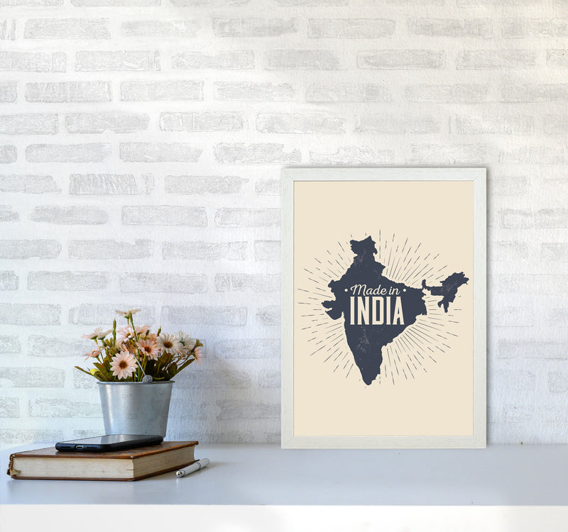 Made In India Art Print by Jason Stanley A3 Oak Frame