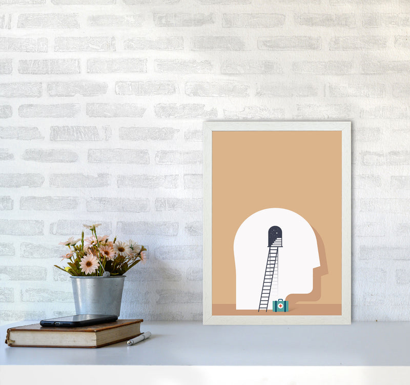 To The Rescue Art Print by Jason Stanley A3 Oak Frame