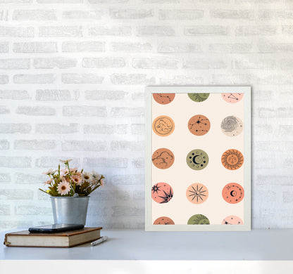 Sun And Moon Art Print by Jason Stanley A3 Oak Frame