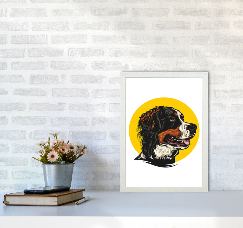 The Best Boy Art Print by Jason Stanley A3 Oak Frame