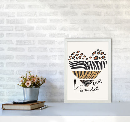 Love Is Wild Art Print by Jason Stanley A3 Oak Frame