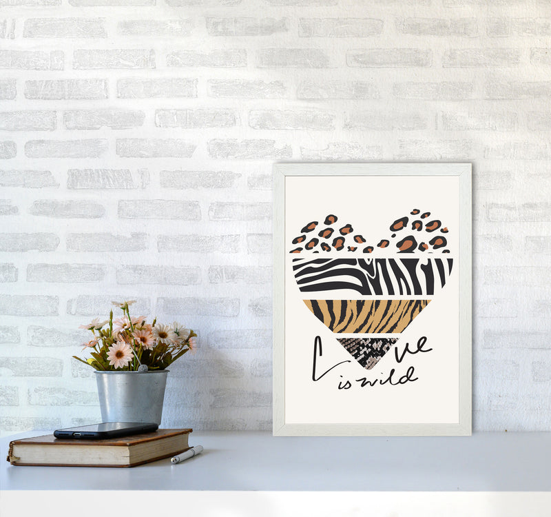 Love Is Wild Art Print by Jason Stanley A3 Oak Frame