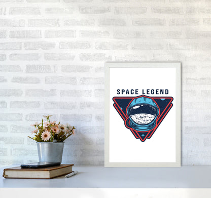 Space Legend Art Print by Jason Stanley A3 Oak Frame