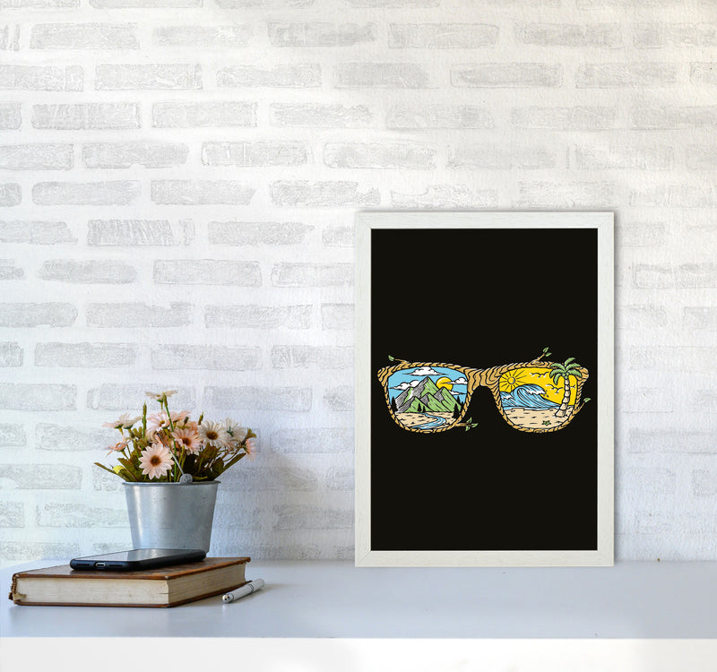 Sunny Daze Art Print by Jason Stanley A3 Oak Frame