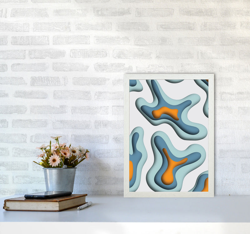Paper Cut 1 Art Print by Jason Stanley A3 Oak Frame