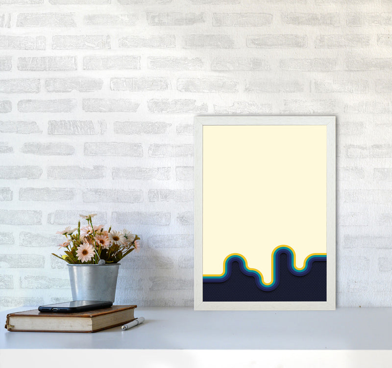 Melty Vibes Art Print by Jason Stanley A3 Oak Frame