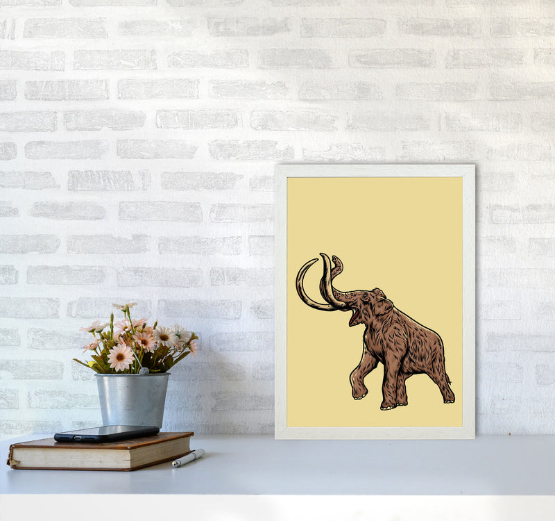 Mammoth Art Print by Jason Stanley A3 Oak Frame