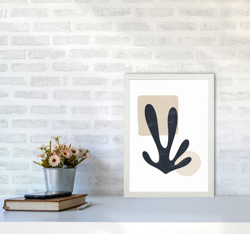 Minimal Abstract Algae II Art Print by Jason Stanley A3 Oak Frame