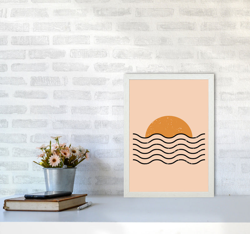 Boho Sunset Art Print by Jason Stanley A3 Oak Frame