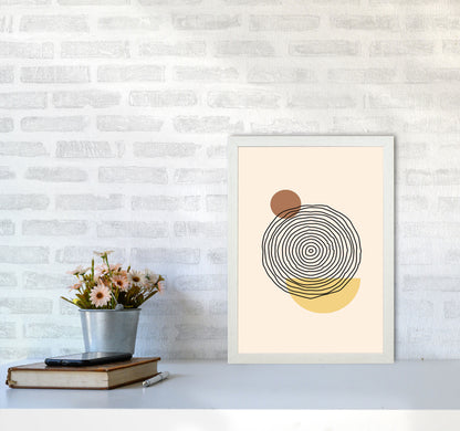 Geometric Abstract Shapes III Art Print by Jason Stanley A3 Oak Frame