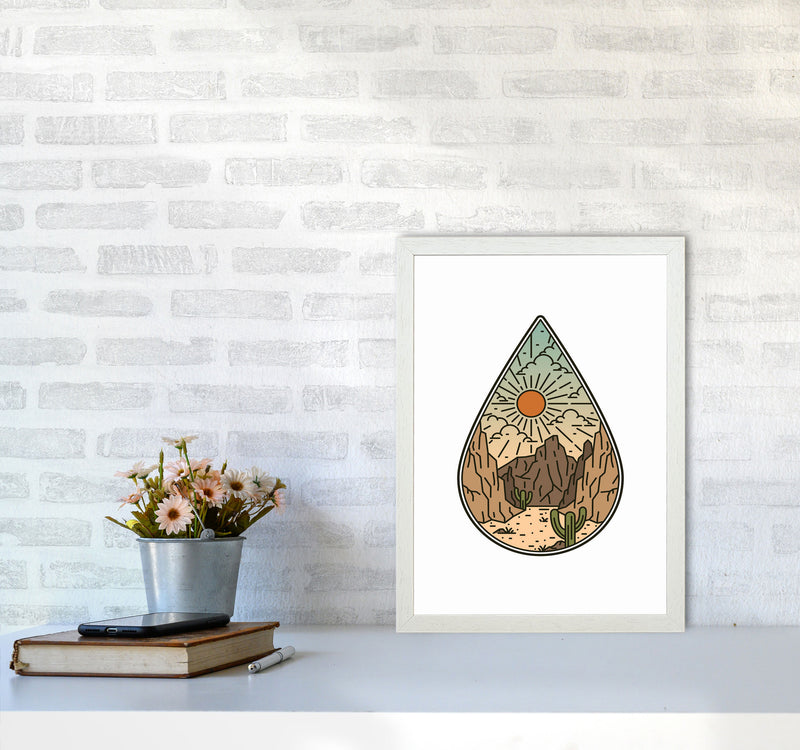 Desert Vibes II Art Print by Jason Stanley A3 Oak Frame