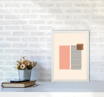 Geometric Abstract Shapes II Art Print by Jason Stanley A3 Oak Frame
