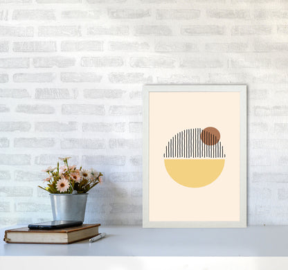 Geometric Abstract Shapes I Art Print by Jason Stanley A3 Oak Frame