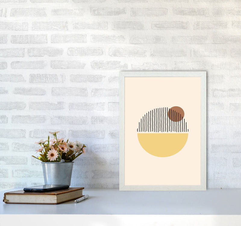 Geometric Abstract Shapes I Art Print by Jason Stanley A3 Oak Frame