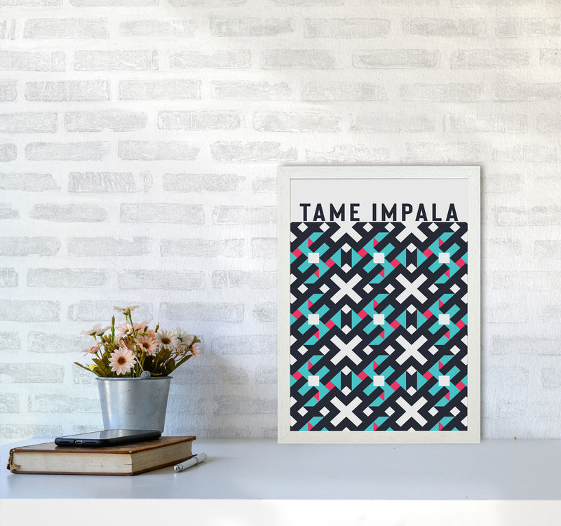 Tame Impala Art Print by Jason Stanley A3 Oak Frame