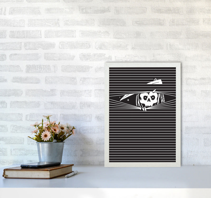 The Grim Reaper Art Print by Jason Stanley A3 Oak Frame