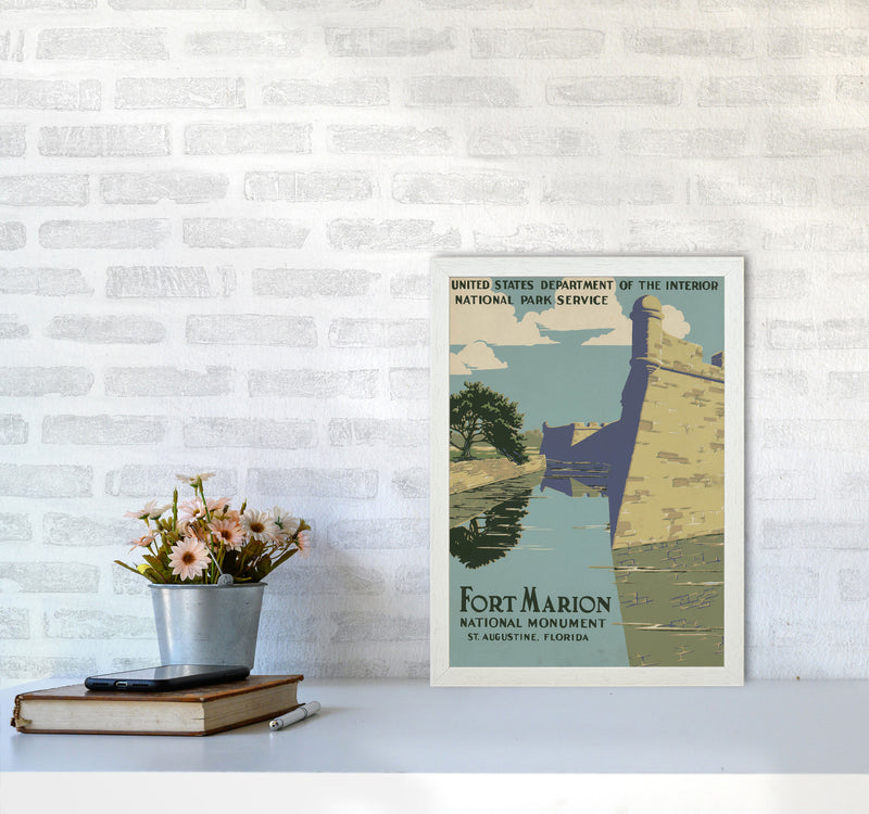 Fort Marion National Park Art Print by Jason Stanley A3 Oak Frame