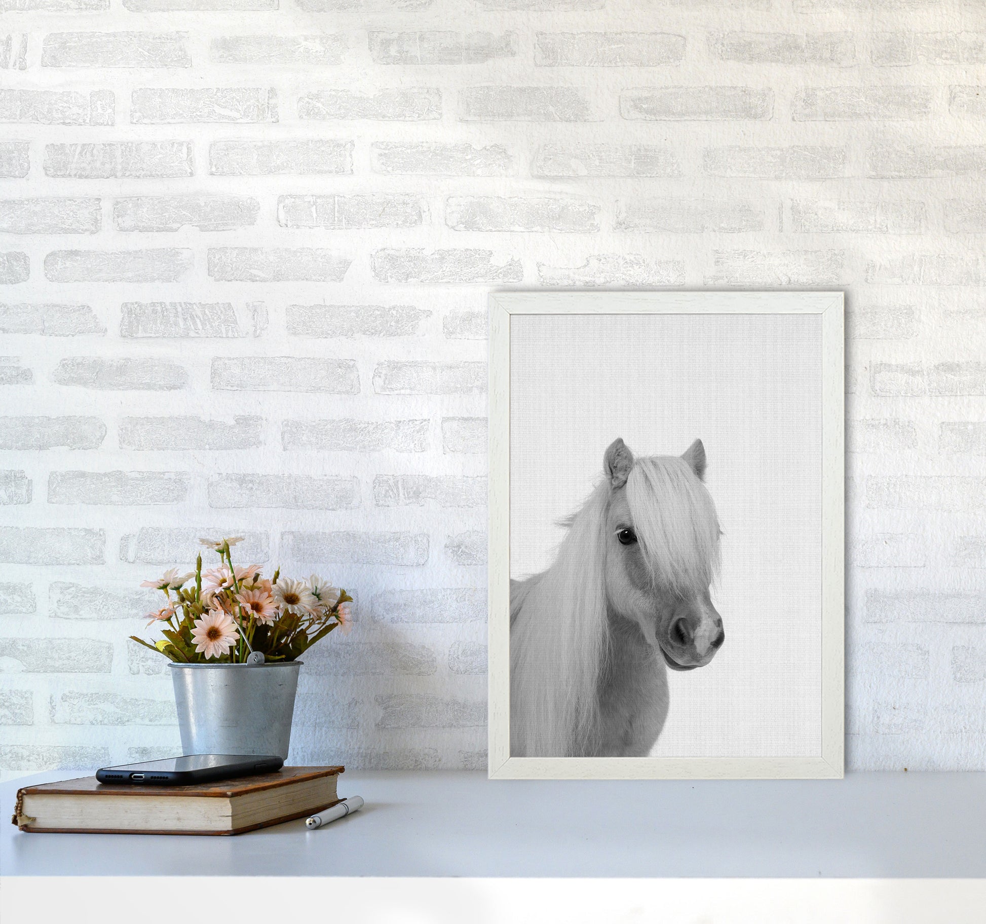 Stay Gold Pony Boy Art Print by Jason Stanley A3 Oak Frame