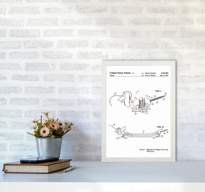 Slinky Dog Patent Art Print by Jason Stanley A3 Oak Frame
