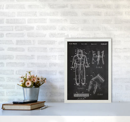 Bee Suit Patent Art Print by Jason Stanley A3 Oak Frame