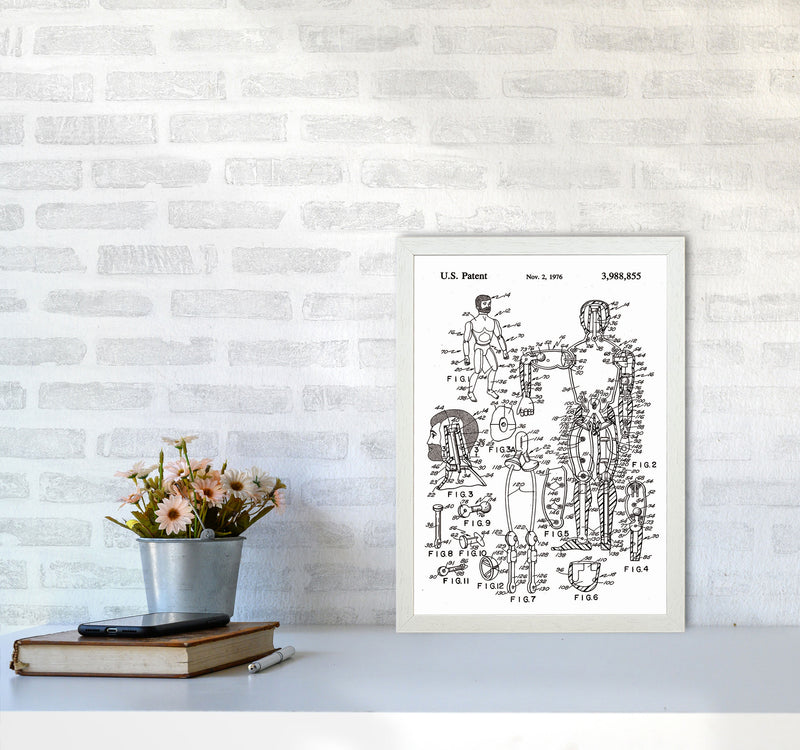 Kids Toy Patent Art Print by Jason Stanley A3 Oak Frame