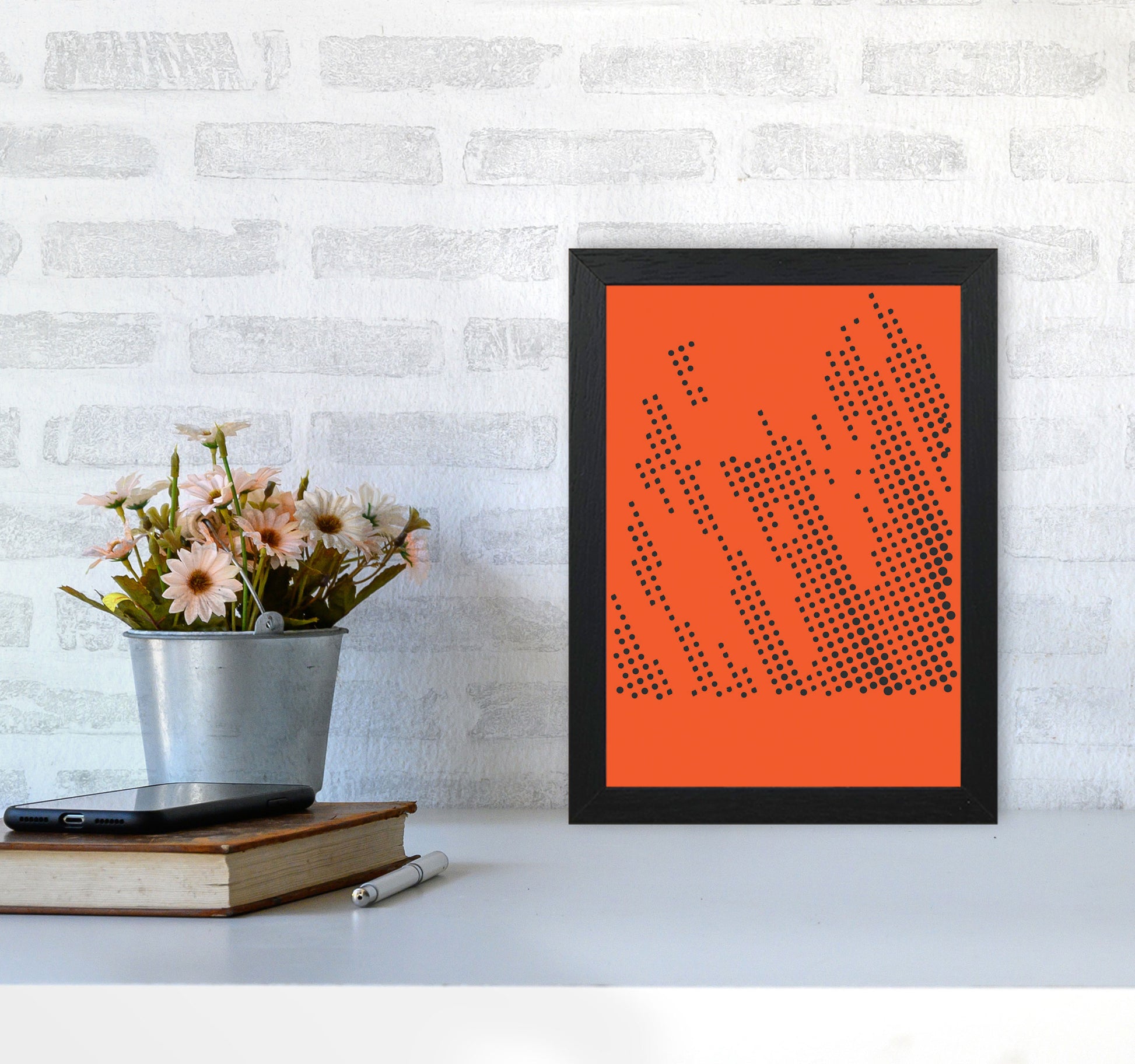 Minimal Geometric Series - 41 Art Print by Jason Stanley A4 White Frame