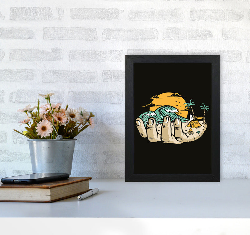 Grab A Handfull Of What You Love Art Print by Jason Stanley A4 White Frame