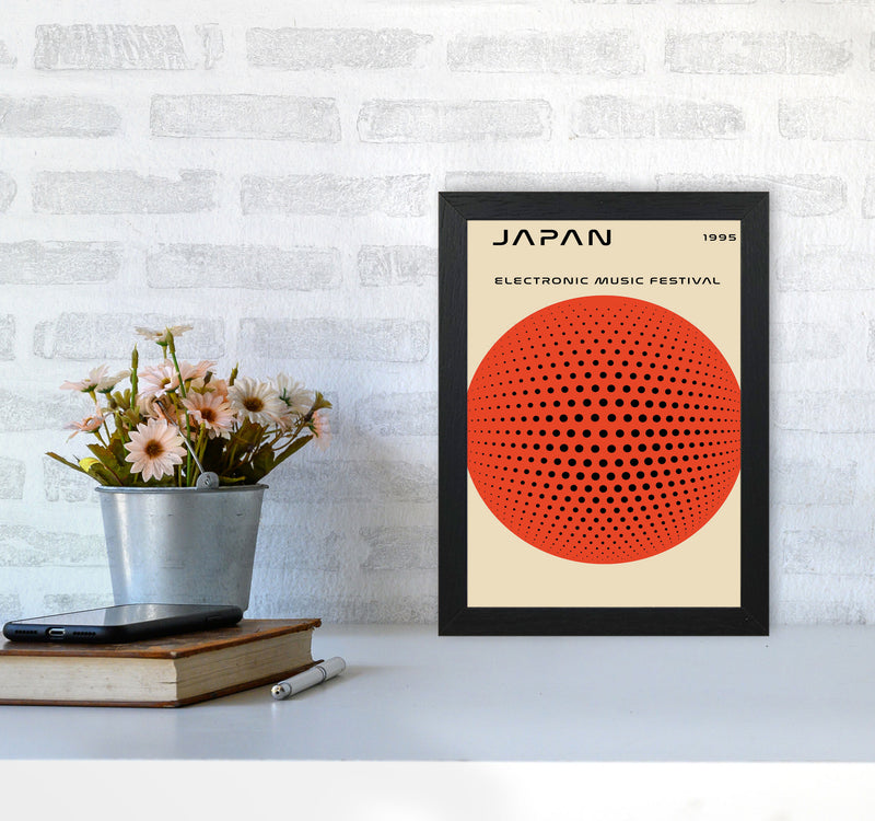 Japan Electronic Music Festival Art Print by Jason Stanley A4 White Frame