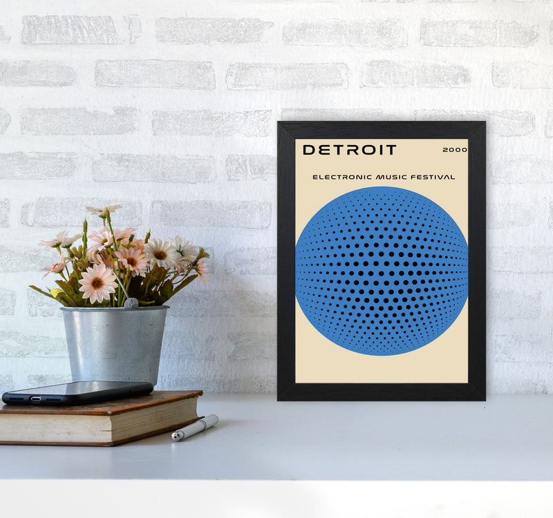 Detroit Electronic Music Festival Art Print by Jason Stanley A4 White Frame