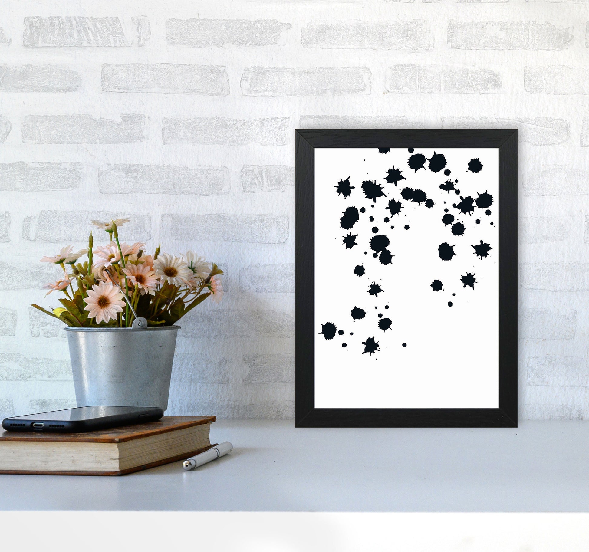 Minimal Geometric Series - 46 Art Print by Jason Stanley A4 White Frame